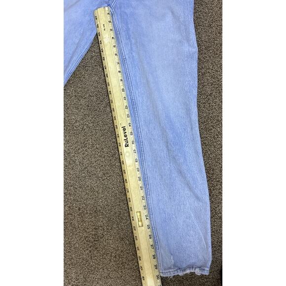 Abercrombie & Fitch Jeans Womens 27 90s Straight Ultra High Rise Curve Love Blue - Picture 8 of 8